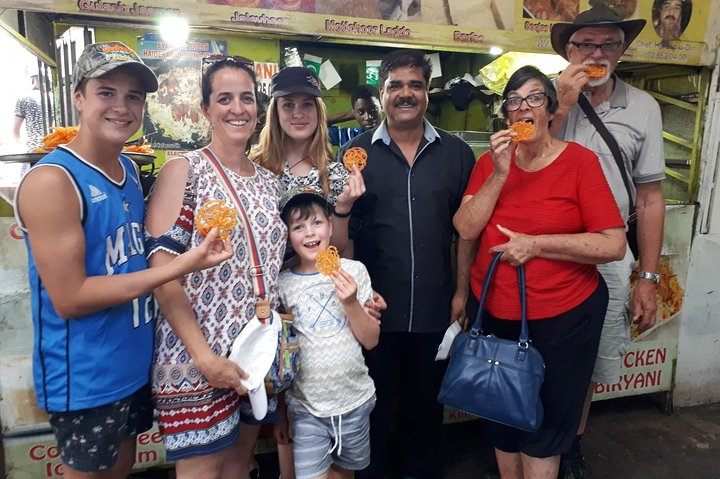 Trying jalebi